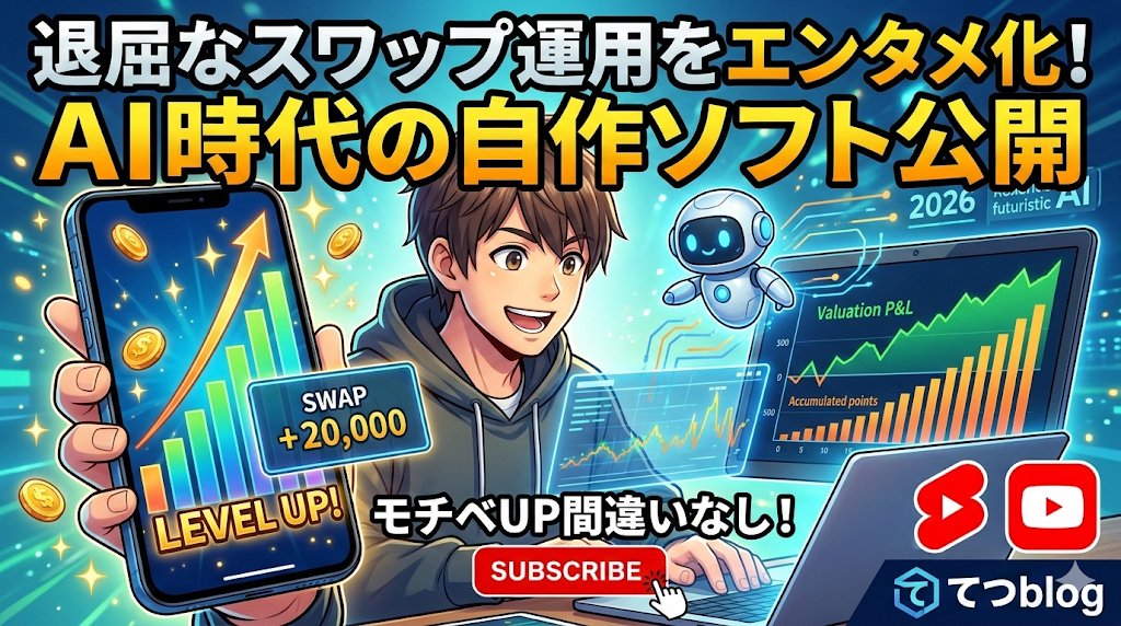 【自作ツール公開】退屈なFXスワップ運用を劇的にエンタメ化！グラフアニメーションソフトの全貌とAI連携の野望