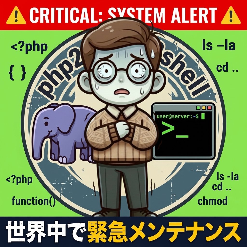 世界中で「緊急メンテナンス」が叫ばれているPHP（php2shell）